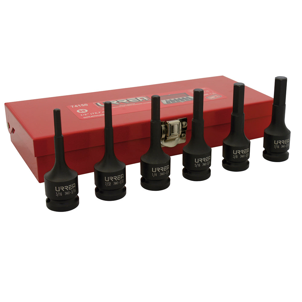 Juego De Dados De Impacto Con Punta Hexagonal Urrea 74150