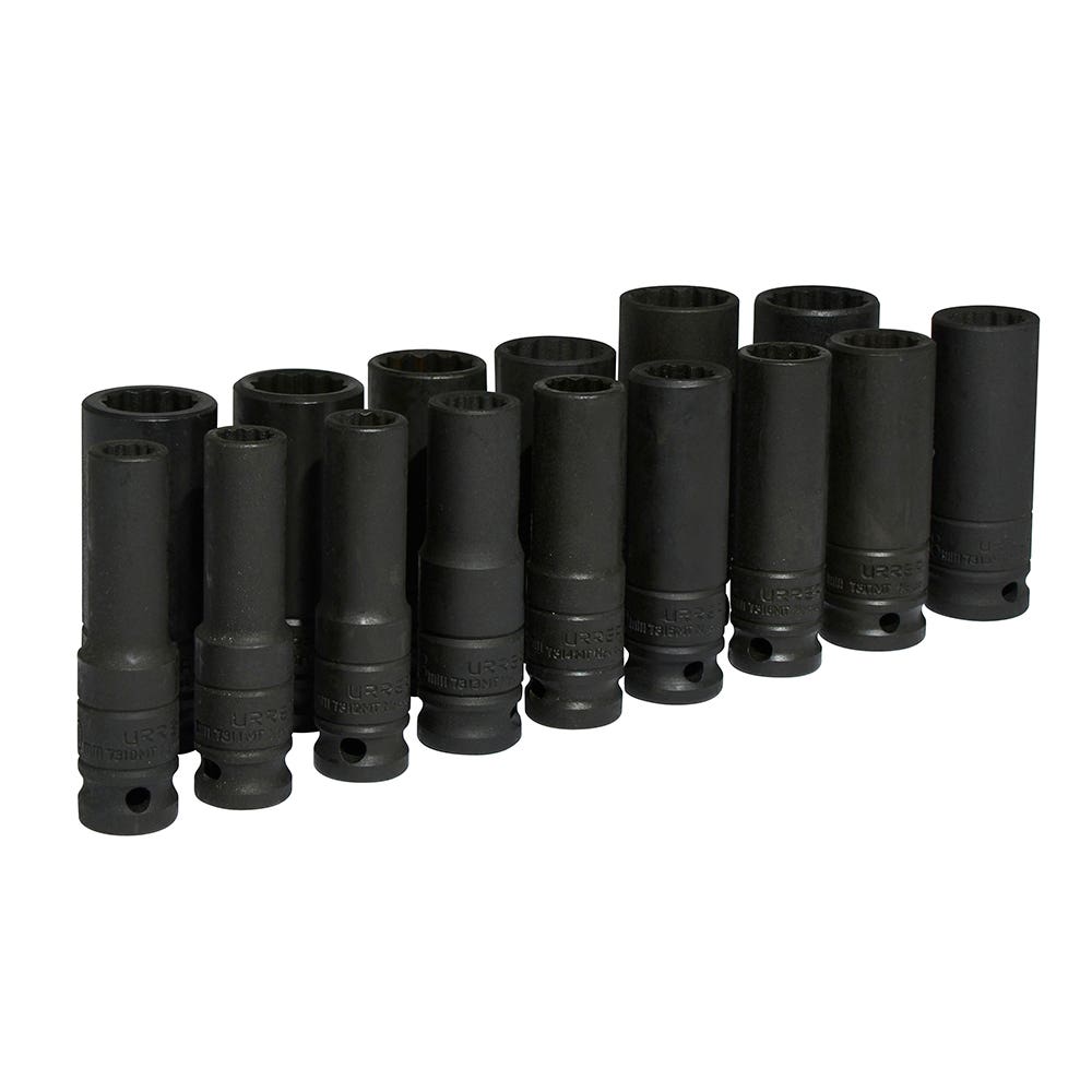 Juego De Dados Largos De Impacto Cuadro De 1/2, Urrea 74203
