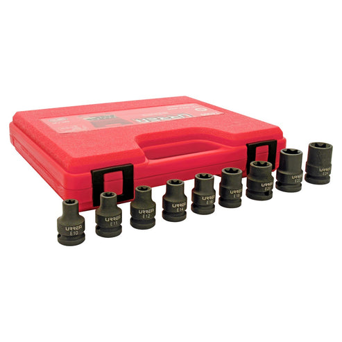 Juego De Dados De Impacto Torx Hembra Cuadro De Urrea 74300