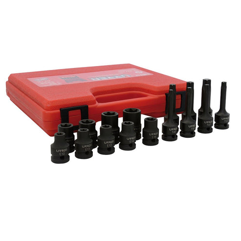 Juego De Dados De Impacto Torx Hembra Y Punta Urrea 74ET17