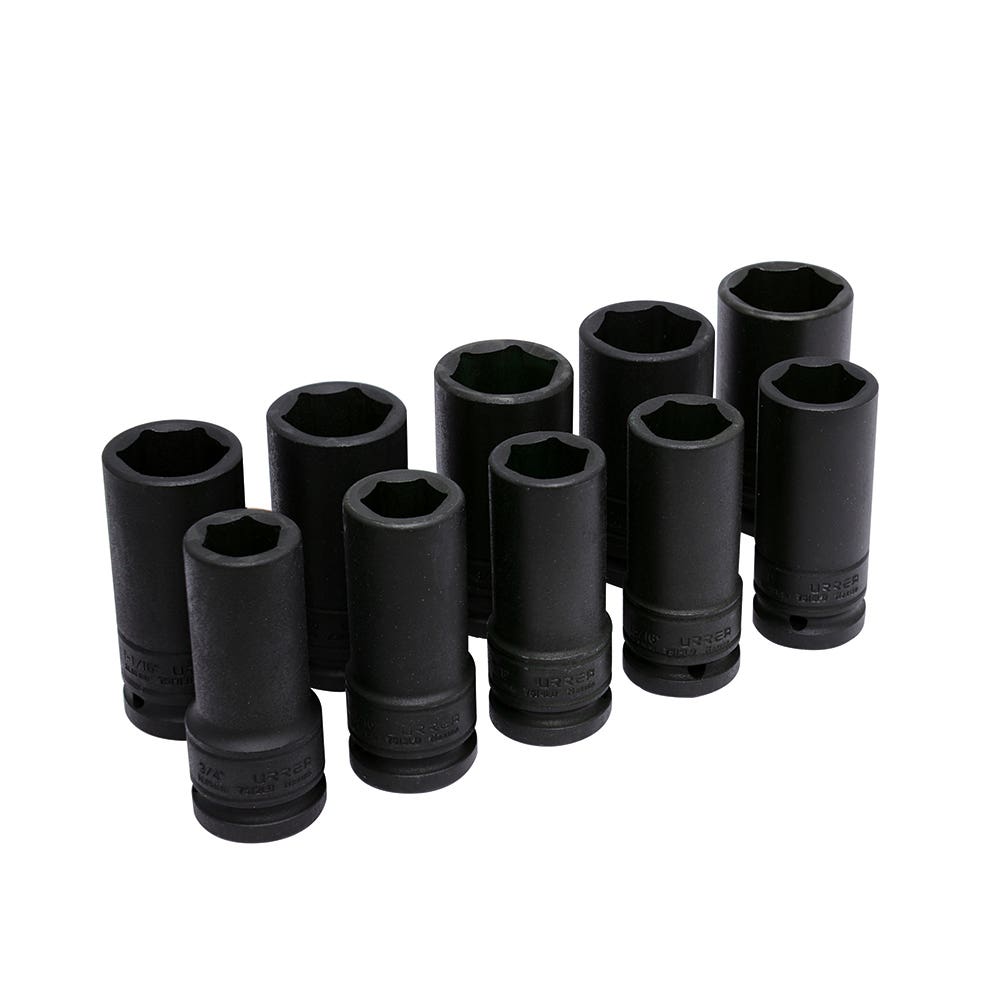 Juego De Dados Largos De Impacto Pared Delgada Cuadro De 3/4, En Pulgadas, Urrea 7500LD