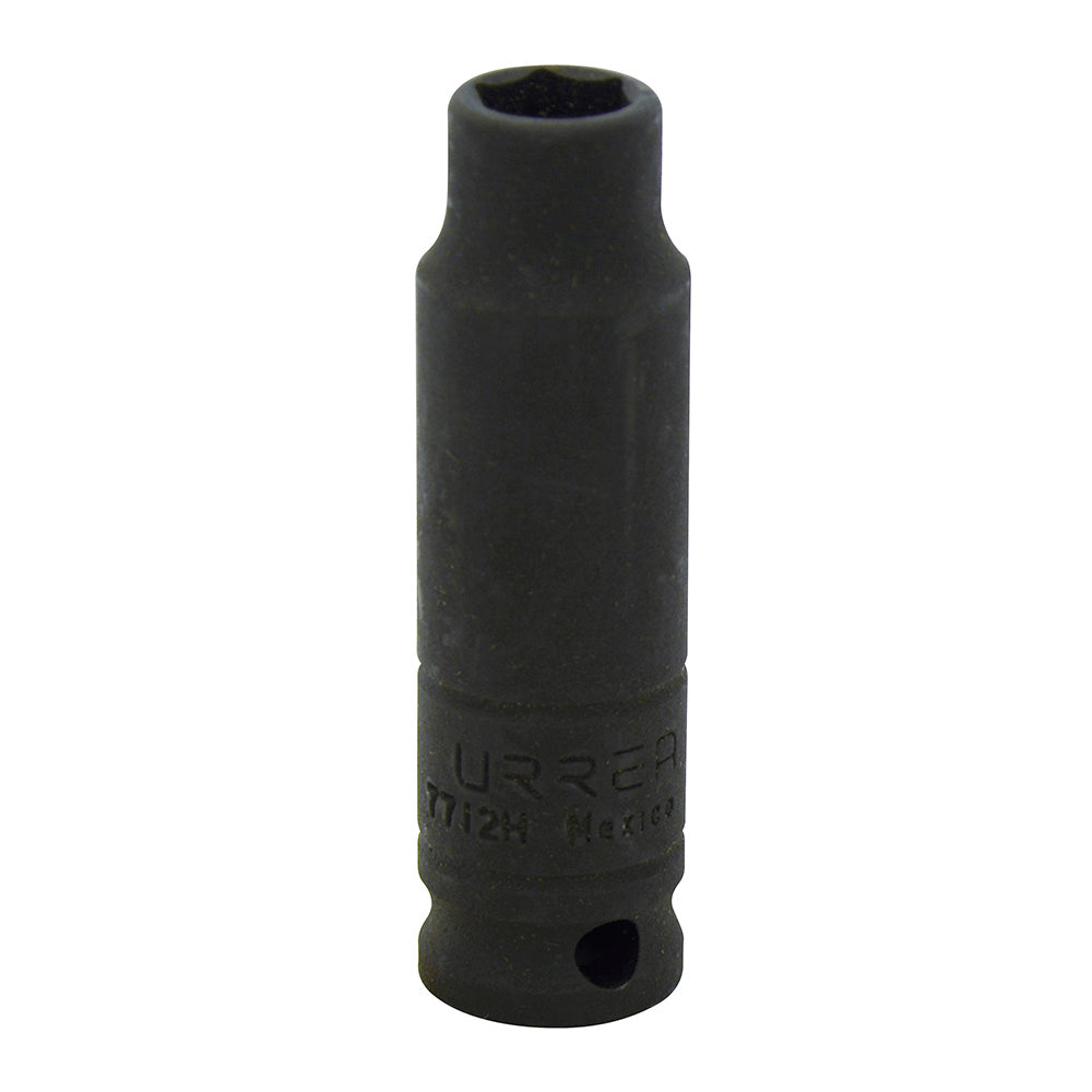 Dado De Impacto Largo Cuadro De 3/8, 6 Puntas, Urrea 7712H