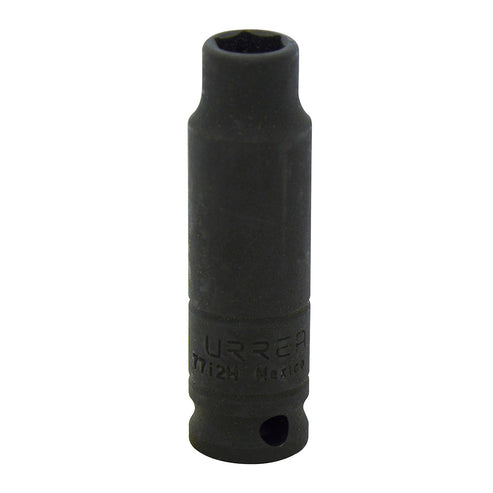Dado De Impacto Largo Cuadro De 3/8, 6 Puntas, Urrea 7712H