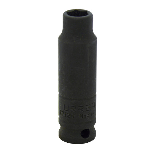 Dado De Impacto Largo Cuadro De 3/8, 6 Puntas, Urrea 7712H