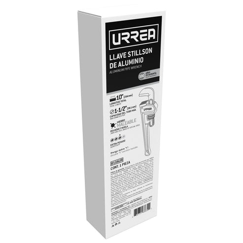 Llave Stillson De Aluminio 1-1/2, 10, Urrea 810AUR