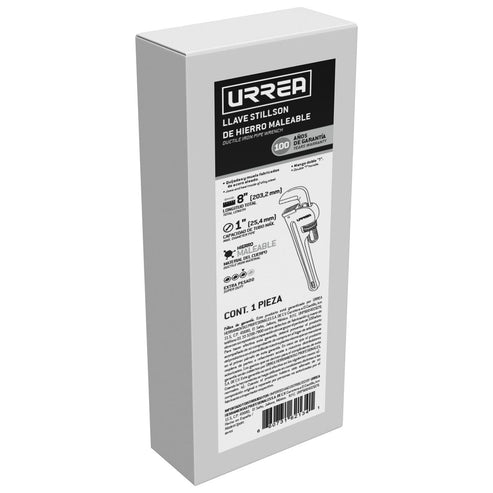 Llave Stillson De Hierro Maleable De 12, Uso Extra Pesado, Urrea 812HD