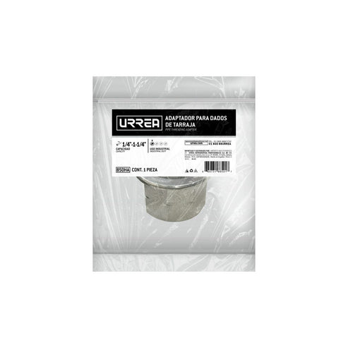 Adaptador Para Dados De Tarraja De 1/4 A 1-1/4, Urrea 850HA