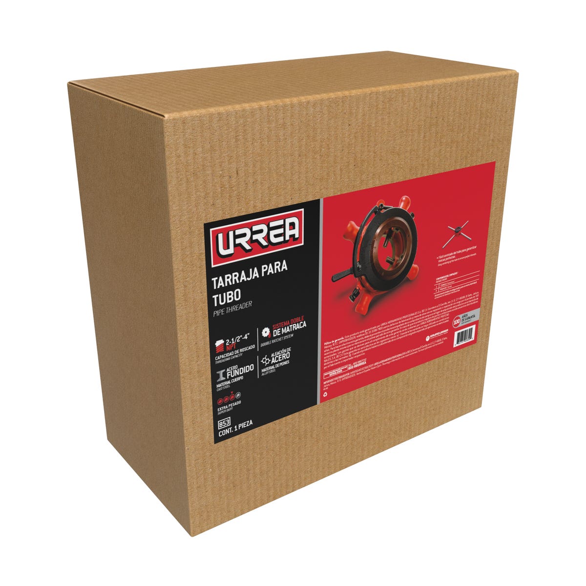 Tarraja Para Tubo De 1-1/2 A 4 NPT, Urrea 853