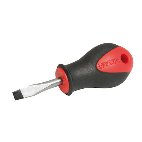 Destornillador Con Mango Bimaterial, Tipo Trompo Punta Plana Barra Redonda 1/4 x 1-1/2, Urrea 8652