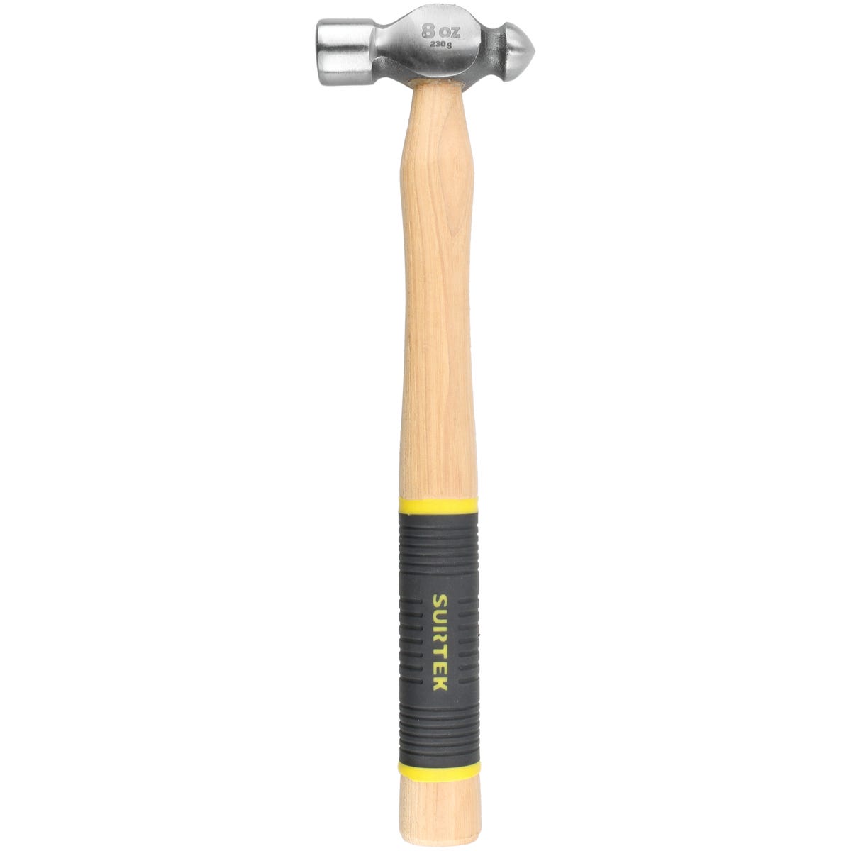 Martillo De Bola Pulido Con Mango De Madera Con Grip De 11, 8 Oz, Surtek 8SG