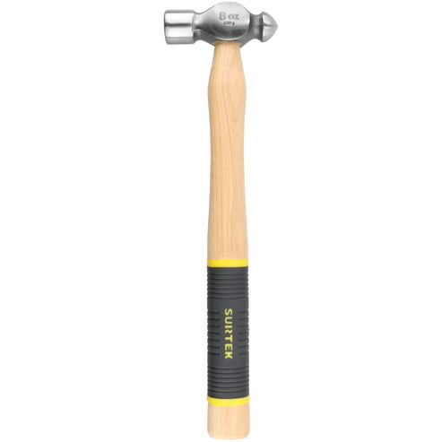 Martillo De Bola Pulido Con Mango De Madera Con Grip De 11, 8 Oz, Surtek 8SG