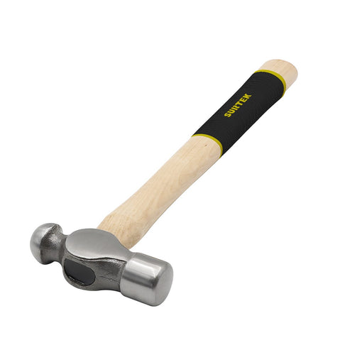 Martillo De Bola Pulido Con Mango De Madera De 12, 8 Oz, Surtek 8SP