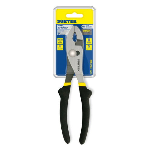 Pinza Para Mecánico Con Mango De Vinil Y Botón De Ajuste De 6, Surtek 906