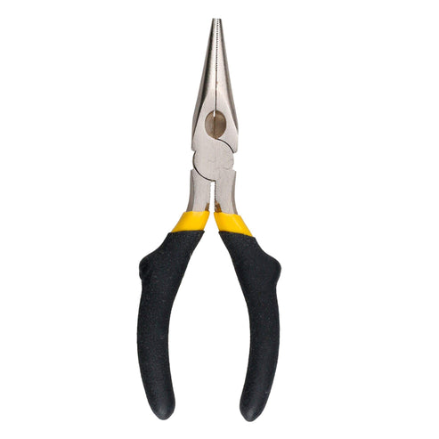 Pinza Para Electricista Con Mango Rubber Grip Punta Larga Corte Lateral De 6, Surtek 926