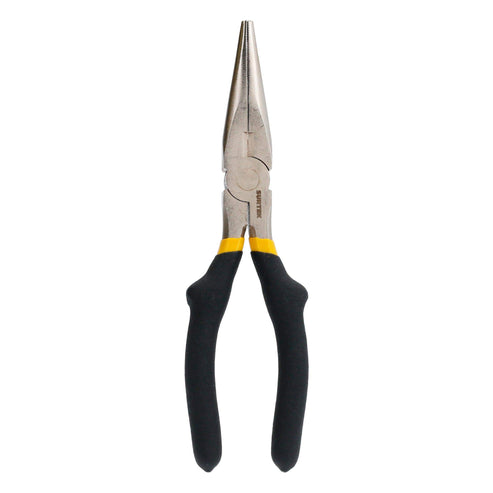 Pinza Para Electricista Con Mango Rubber Grip Punta Larga Corte Lateral De 8, Surtek 929