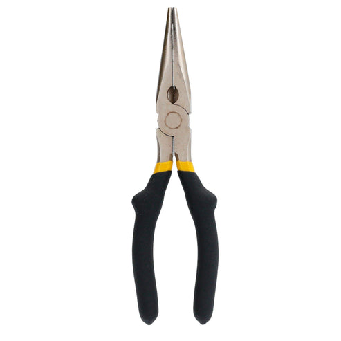 Pinza Para Electricista Con Mango Rubber Grip Punta Larga Corte Lateral De 8, Surtek 929