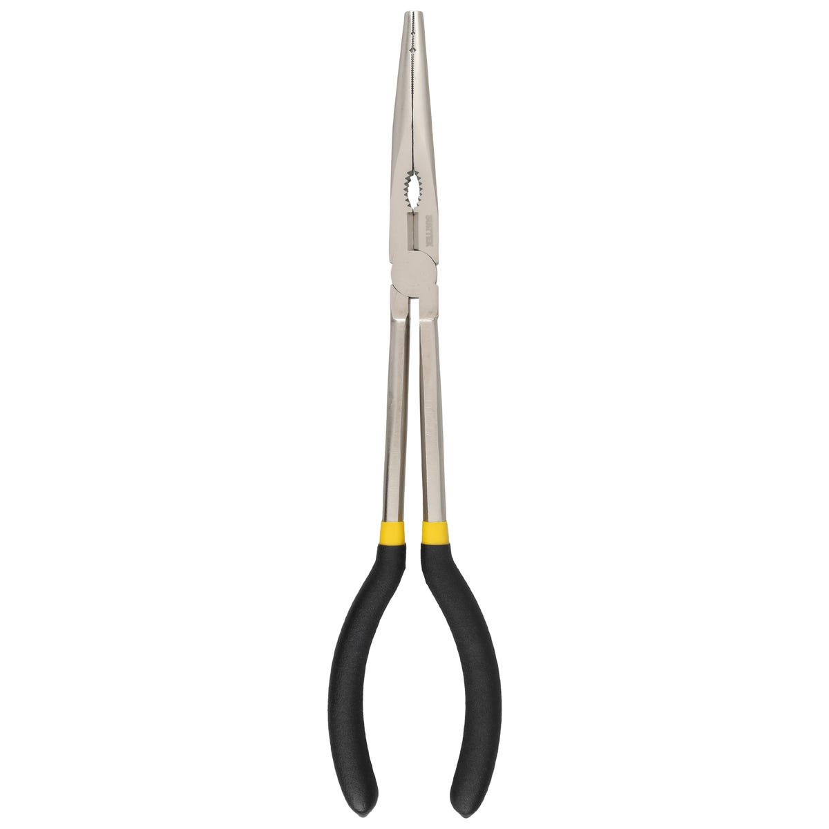 Pinza Extra Larga Para Electricista Con Mango Doble Plastisol Punta Fina De 11, Surtek 931