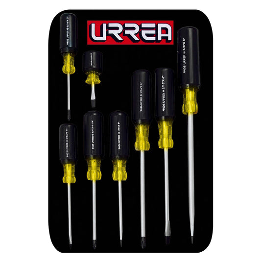 Juego De Destornilladores Con Mango Cushion Grip, Combinados, Urrea 9400D