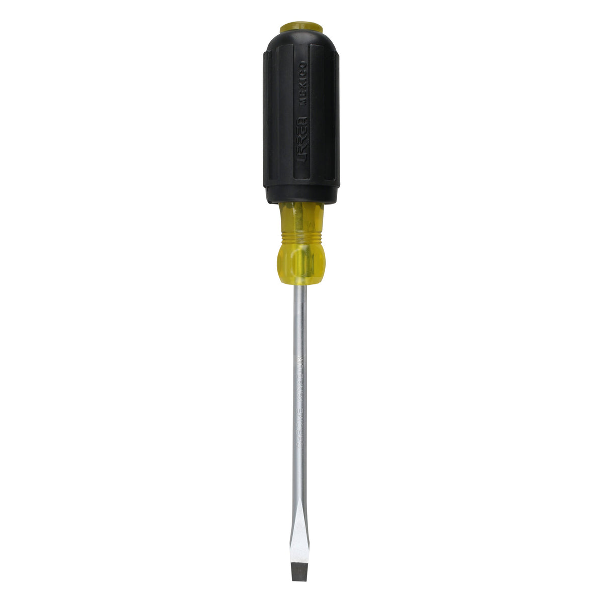Destornillador Con Mango Cushion Grip, Punta Plana Barra Redonda 1/4 x 4, Urrea 9404