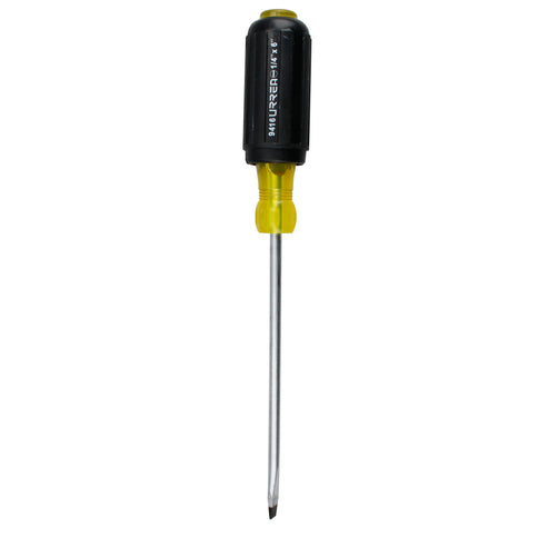 Destornillador Con Mango Cushion Grip, Punta Plana Barra Redonda 1/4 x 6, Urrea 9416
