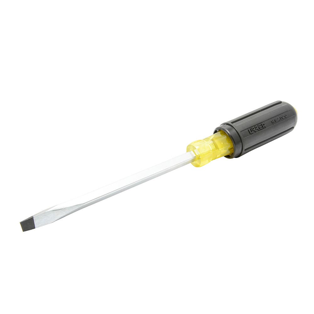 Destornillador Con Mango Cushion Grip, Punta Plana Barra Cuadrada 3/8 x 8, Urrea 9423