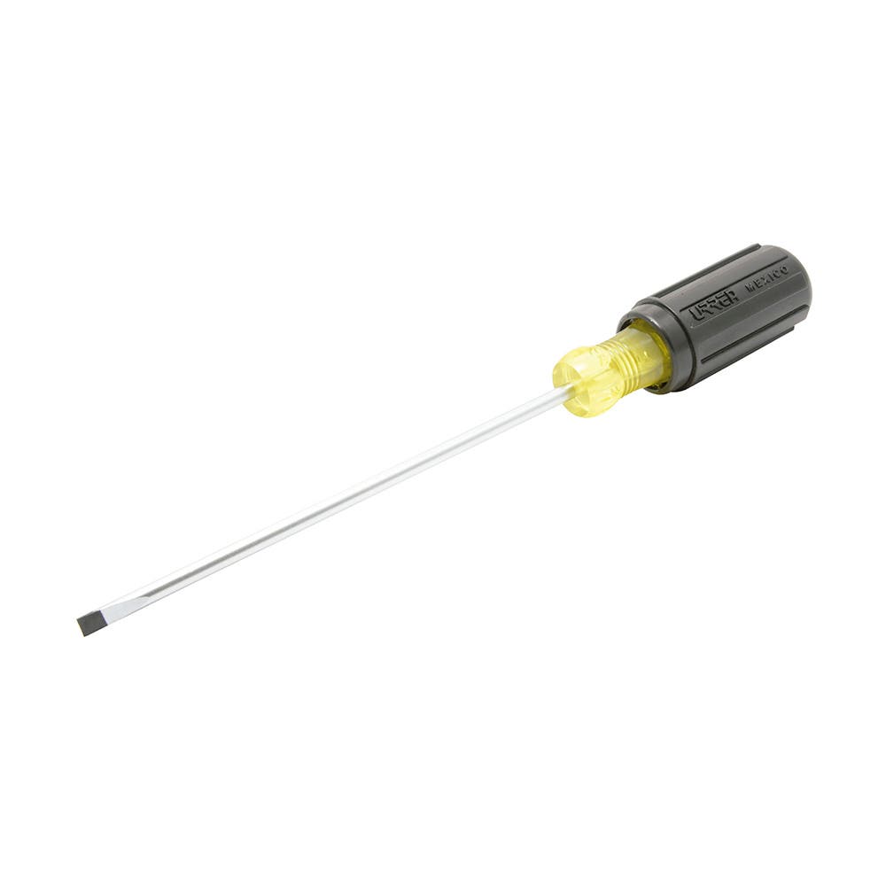Destornillador Con Mango Cushion Grip, Punta Cabinet Barra Redonda 3/16 x 3, Urrea 9431