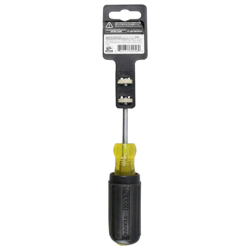 Destornillador Con Mango Cushion Grip, Punta Cabinet Barra Redonda 3/16 x 3, Urrea 9431
