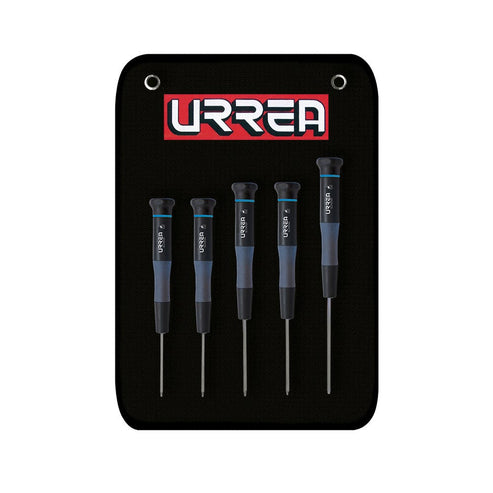 Juego De Destornilladores De Precisión ESD Anti-estáticos Con Punta Torx, 5 Piezas En Estuche, Urrea 9500BT