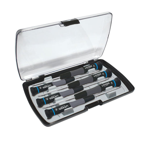 Juego De Destornilladores De Precisión Con Punta Torx, 6 Piezas En Caja Plástica, Urrea 9501BT