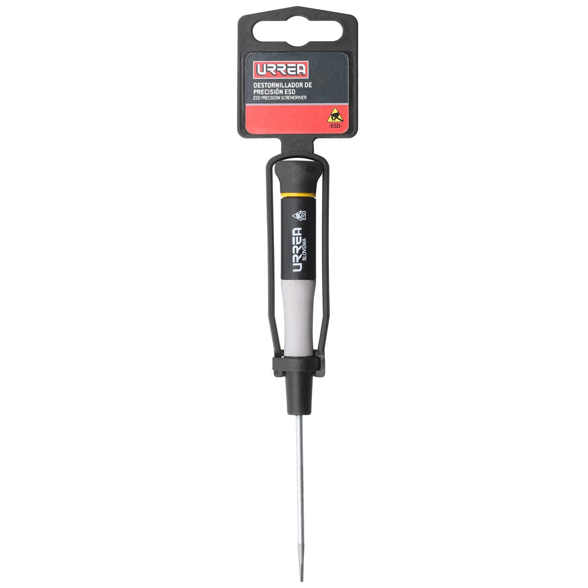Destornillador De Precisión ESD Anti-estáticos, Punta Plana 1/16 x 2-3/8, Urrea 9504B