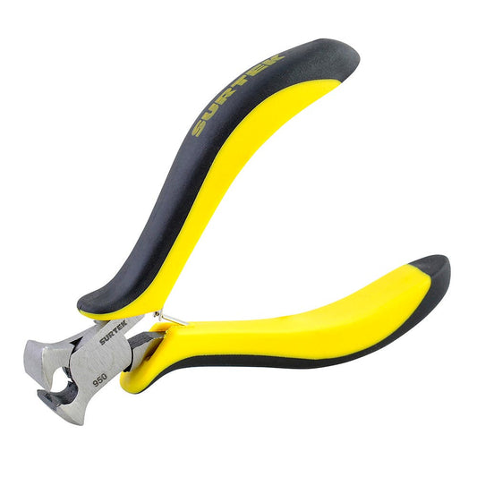 Mini Pinza Para Electrónica Con Mango Bimaterial Corte Transversal De 4-1/16, Surtek 950