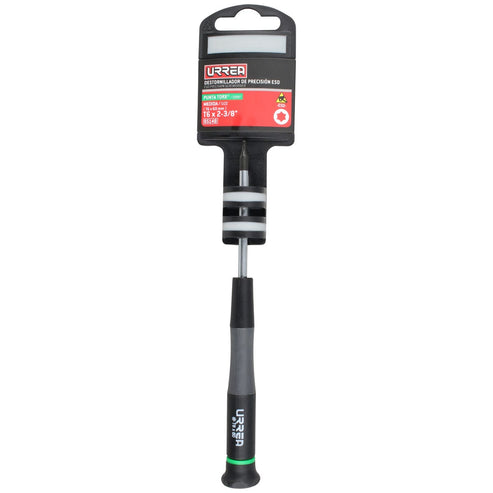 Destornillador De Precisión ESD Anti-estáticos, Punta Torx T6 x 2-3/8, Urrea 9514B