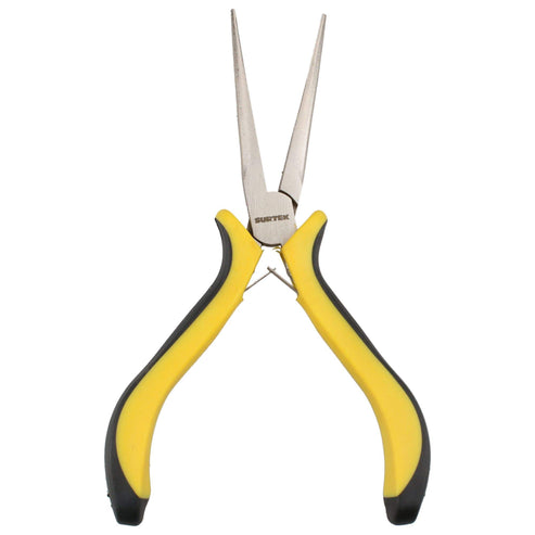 Mini Pinza Para Electrónica Con Mango Bimaterial Punta Aguja De 5-7/8, Surtek 954