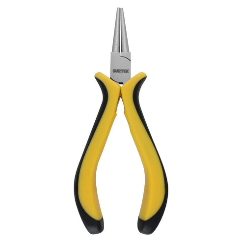 Mini Pinza Para Electrónica Con Mango Bimaterial Cabeza Redonda De 4-3/4, Surtek 956
