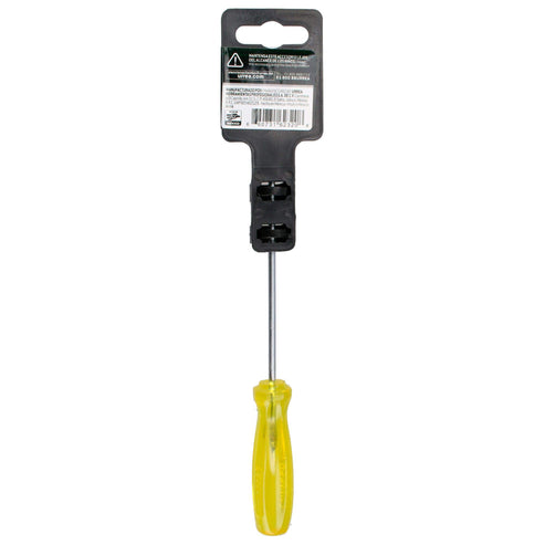 Destornillador Con Mango Ámbar, Punta Cabinet Barra Redonda 1/8 x 4, Urrea 9624