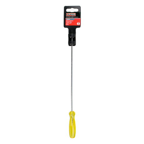 Destornillador Con Mango Ámbar, Punta Cabinet Barra Redonda 1/8 x 8, Urrea 9627