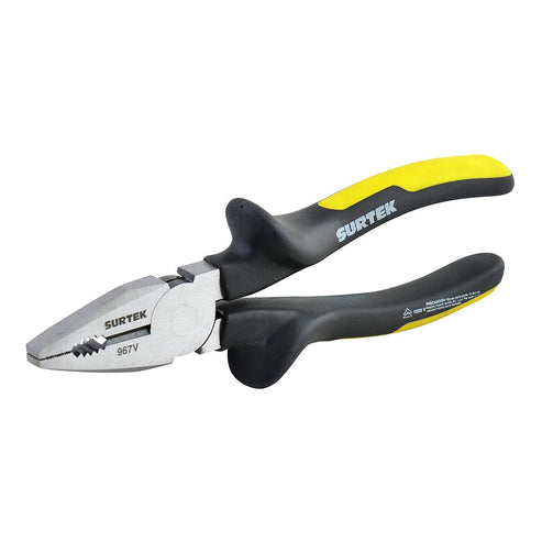 Pinza Con Mango Bimaterial De 1000 V De Corte Universal, 7, Surtek 967V