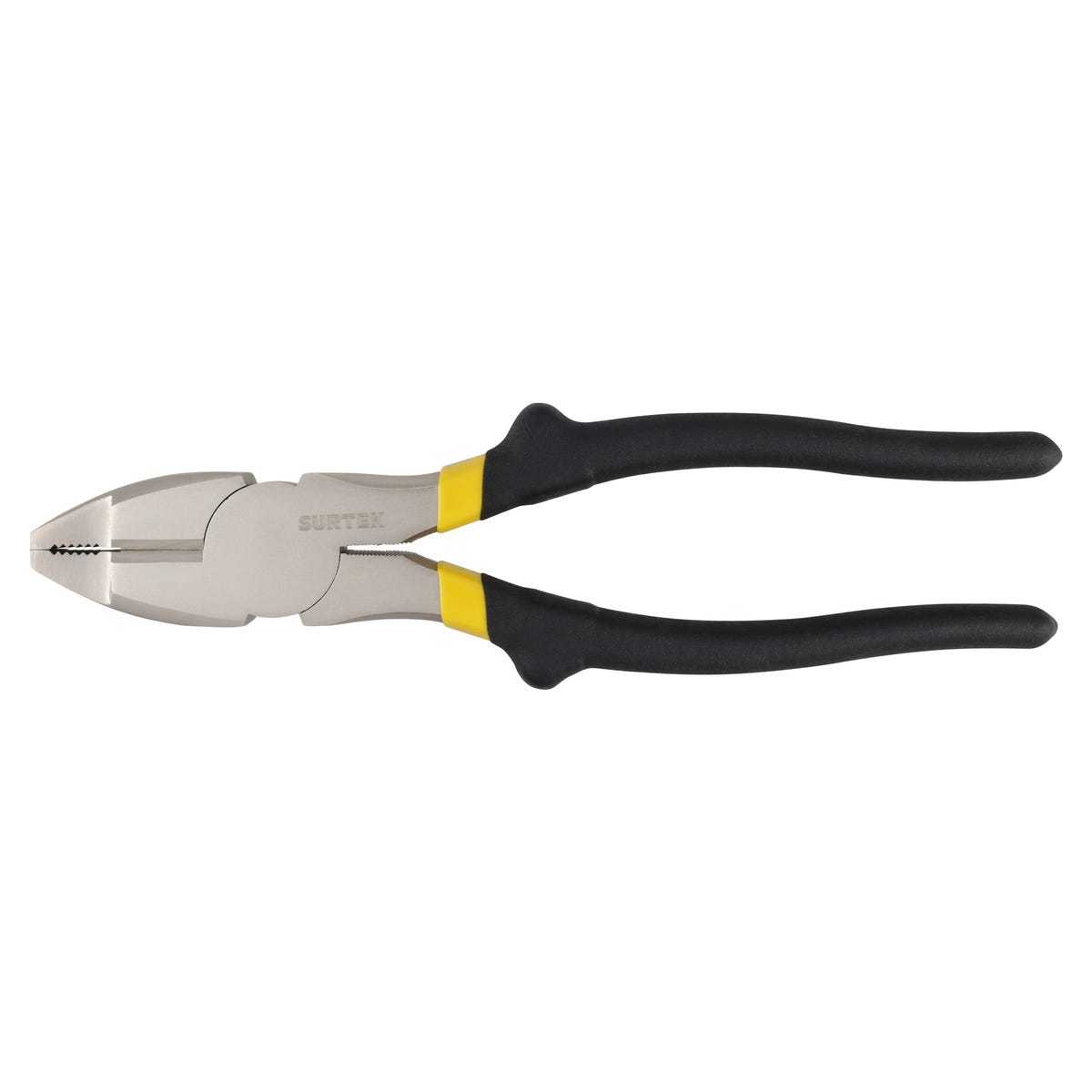 Pinza Para Electricista Con Mango Rubber Grip Nariz Cuadrada Corte Lateral De 8, Surtek 978