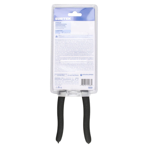 Pinza Para Electricista Con Mango Rubber Grip Corte Lateral Reforzada De 9, Surtek 979R