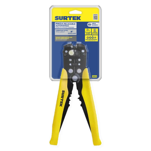 Pinza Pelacable Automática 10-24 AWG De 8, Surtek 993