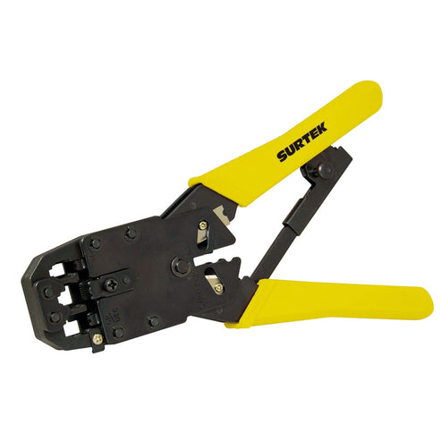 Pinza Ponchadora Modular Para Conectores RJ45, RJ12, Surtek 994