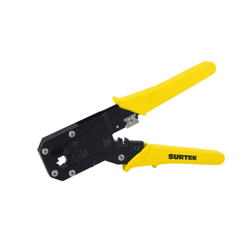 Pinza Ponchadora Modular Para Conectores RJ12 De 9, Surtek 995