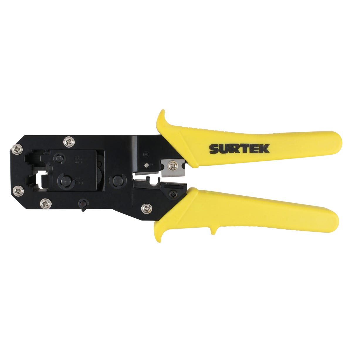 Pinza Ponchadora Modular Para Conectores RJ12 De 9, Surtek 995