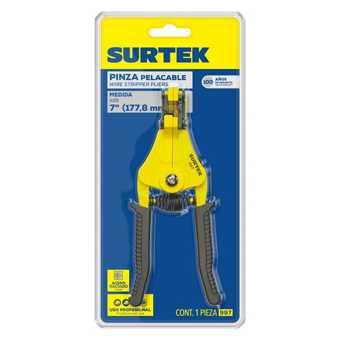 Pinza Pelacable Automática 8-22 AWG De 7, Surtek 997