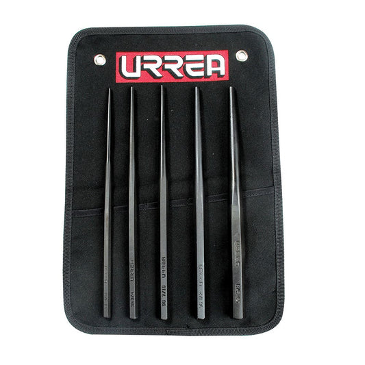 Juego De Punzones Guía Botador Largos, 5 Piezas, Urrea 99B