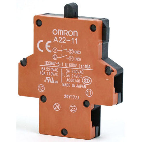 DE CONTACTOS DPST NO/NC 10A 110VCA OMRON A22-11