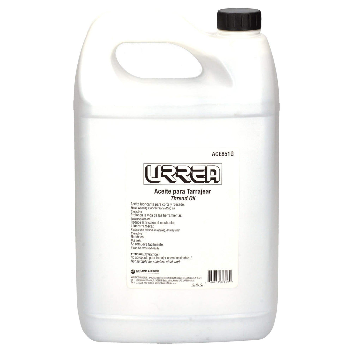 Aceite Para Tarraja De 3.78 Lt, Urrea ACE851G
