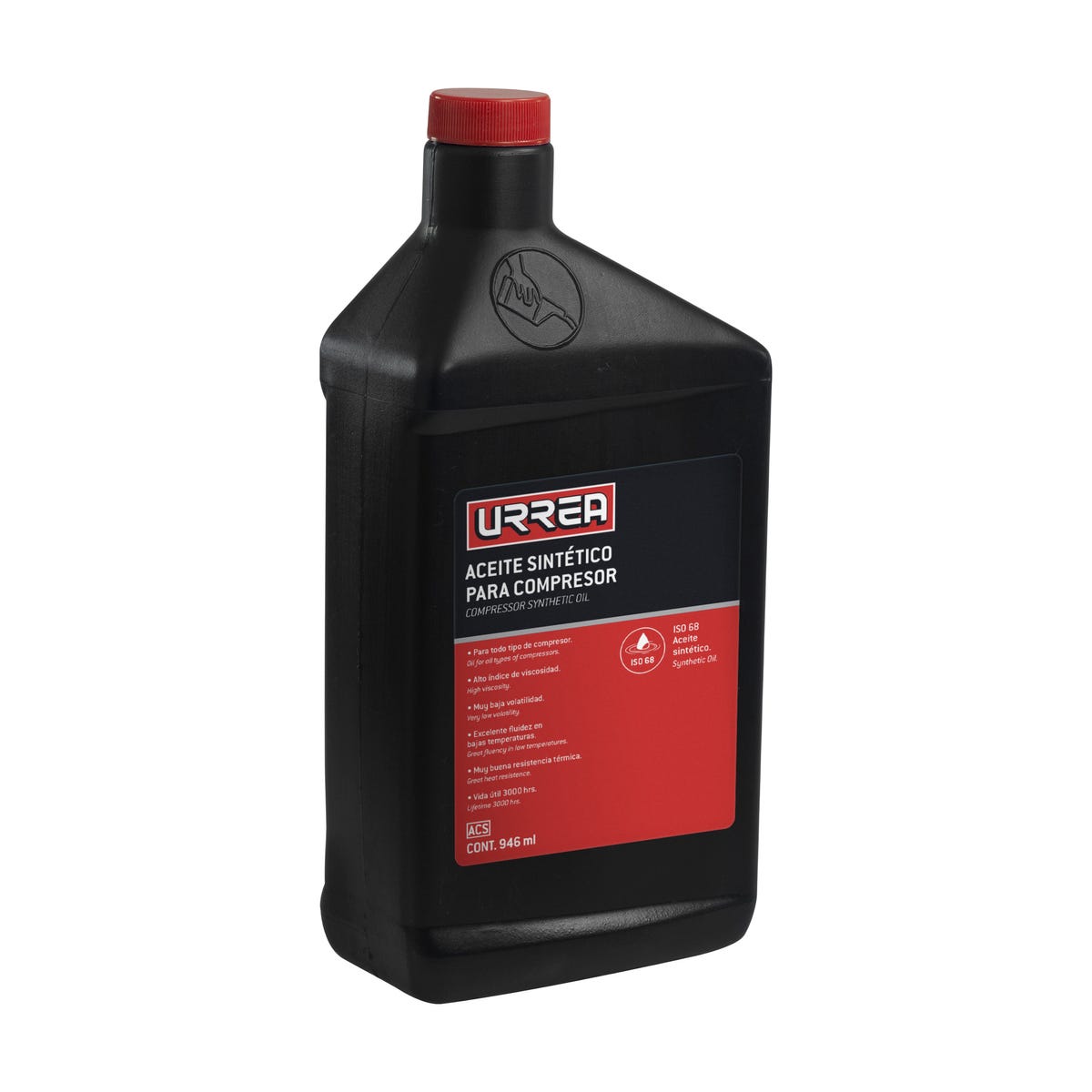 Aceite Sintético Para Compresor, 946 ml, Urrea ACS