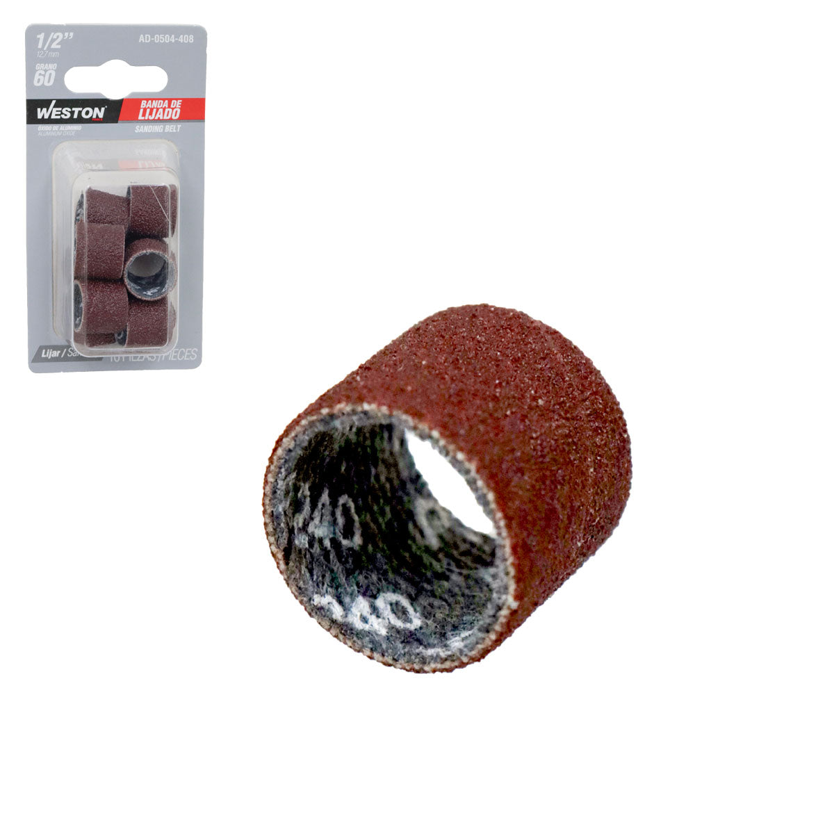 Banda de Lijado 1/2" Grano 60 | AD-0504-408