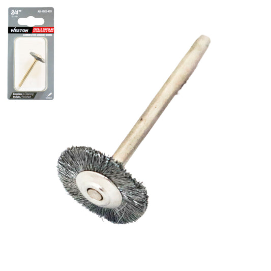 Cepillo Circular de Cerdas de Acero al Carbón 3/4" | AD-1502-428